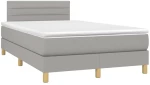 ΚΡΕΒΑΤΙ BOXSPRING ΜΕ ΣΤΡΩΜΑ & LED ΑΝ.ΓΚΡΙ 120X200 ΕΚ ΥΦΑΣΜΑΤΙΝΟ 3133781