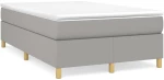 ΚΡΕΒΑΤΙ BOXSPRING ΜΕ ΣΤΡΩΜΑ ΑΝΟΙΧΤΟ ΓΚΡΙ 120X200 ΕΚ. ΥΦΑΣΜΑΤΙΝΟ 3144506