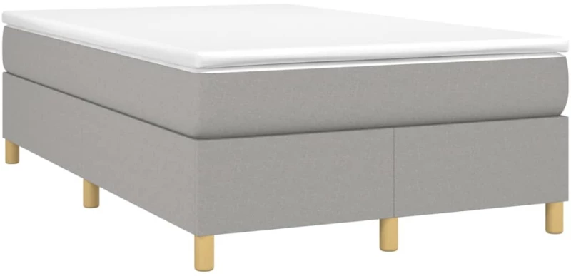 ΚΡΕΒΑΤΙ BOXSPRING ΜΕ ΣΤΡΩΜΑ ΑΝΟΙΧΤΟ ΓΚΡΙ 120X200 ΕΚ. ΥΦΑΣΜΑΤΙΝΟ 3144506
