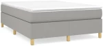 ΚΡΕΒΑΤΙ BOXSPRING ΜΕ ΣΤΡΩΜΑ ΑΝΟΙΧΤΟ ΓΚΡΙ 140X200 ΕΚ. ΥΦΑΣΜΑΤΙΝΟ 3144522