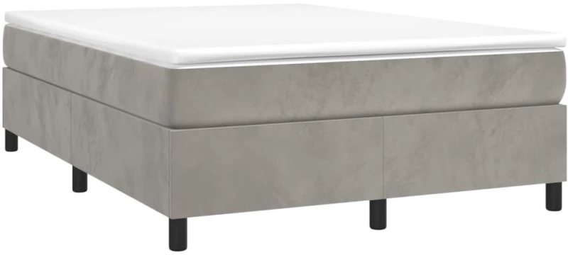 ΚΡΕΒΑΤΙ BOXSPRING ΜΕ ΣΤΡΩΜΑ ΑΝΟΙΧΤΟ ΓΚΡΙ 140X200 ΕΚ. ΒΕΛΟΥΔΙΝΟ 3144681