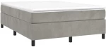 ΚΡΕΒΑΤΙ BOXSPRING ΜΕ ΣΤΡΩΜΑ ΑΝΟΙΧΤΟ ΓΚΡΙ 140X200 ΕΚ. ΒΕΛΟΥΔΙΝΟ 3144681