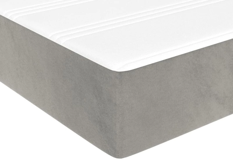 ΚΡΕΒΑΤΙ BOXSPRING ΜΕ ΣΤΡΩΜΑ ΑΝΟΙΧΤΟ ΓΚΡΙ 140X200 ΕΚ. ΒΕΛΟΥΔΙΝΟ 3144681