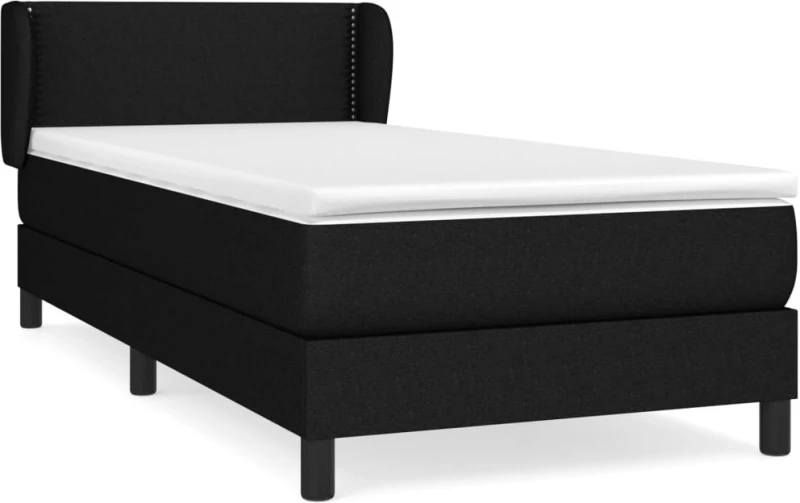 ΚΡΕΒΑΤΙ BOXSPRING ΜΕ ΣΤΡΩΜΑ ΜΑΥΡΟ 80 X 200 ΕΚ. ΥΦΑΣΜΑΤΙΝΟ 3126119