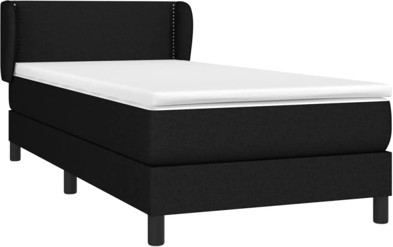 ΚΡΕΒΑΤΙ BOXSPRING ΜΕ ΣΤΡΩΜΑ ΜΑΥΡΟ 80 X 200 ΕΚ. ΥΦΑΣΜΑΤΙΝΟ 3126119