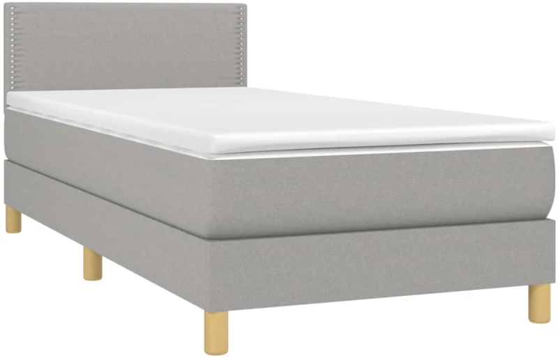 ΚΡΕΒΑΤΙ BOXSPRING ΜΕ ΣΤΡΩΜΑ & LED ΑΝ.ΓΚΡΙ 80X200 ΕΚ. ΥΦΑΣΜΑΤΙΝΟ 3133589