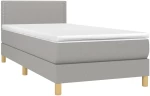 ΚΡΕΒΑΤΙ BOXSPRING ΜΕ ΣΤΡΩΜΑ & LED ΑΝ.ΓΚΡΙ 80X200 ΕΚ. ΥΦΑΣΜΑΤΙΝΟ 3133589