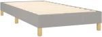 ΚΡΕΒΑΤΙ BOXSPRING ΜΕ ΣΤΡΩΜΑ & LED ΑΝ.ΓΚΡΙ 80X200 ΕΚ. ΥΦΑΣΜΑΤΙΝΟ 3133589