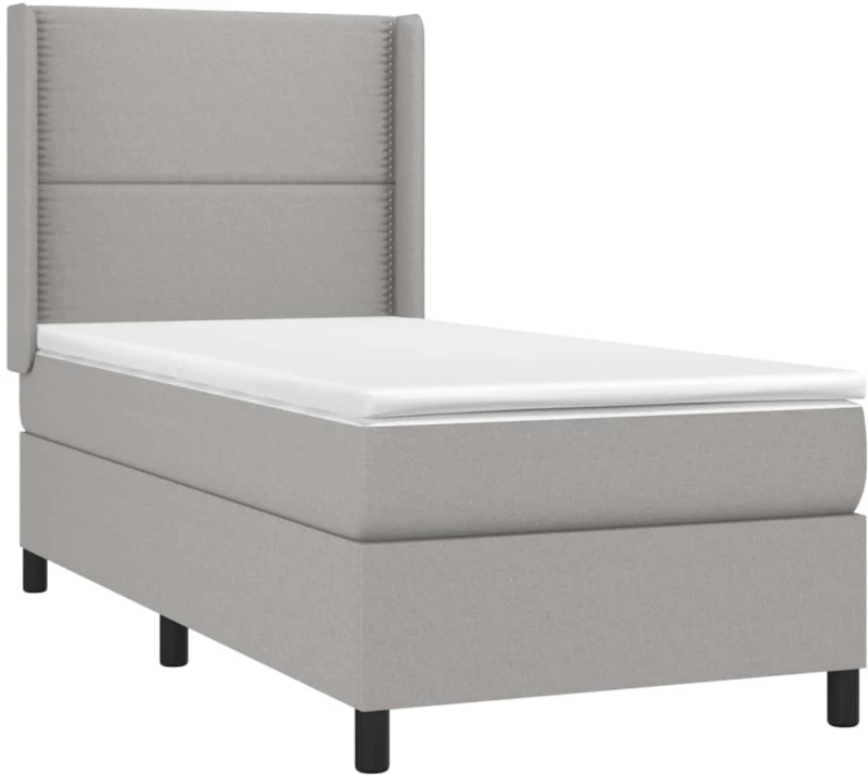 ΚΡΕΒΑΤΙ BOXSPRING ΜΕ ΣΤΡΩΜΑ & LED ΑΝ.ΓΚΡΙ 100X200ΕΚ. ΥΦΑΣΜΑΤΙΝΟ 3138213
