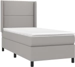 ΚΡΕΒΑΤΙ BOXSPRING ΜΕ ΣΤΡΩΜΑ & LED ΑΝ.ΓΚΡΙ 100X200ΕΚ. ΥΦΑΣΜΑΤΙΝΟ 3138213