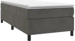 ΚΡΕΒΑΤΙ BOXSPRING ΜΕ ΣΤΡΩΜΑ ΣΚΟΥΡΟ ΓΚΡΙ 80X200 ΕΚ. ΒΕΛΟΥΔΙΝΟ 3144646