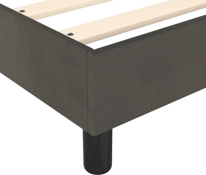 ΚΡΕΒΑΤΙ BOXSPRING ΜΕ ΣΤΡΩΜΑ ΣΚΟΥΡΟ ΓΚΡΙ 80X200 ΕΚ. ΒΕΛΟΥΔΙΝΟ 3144646
