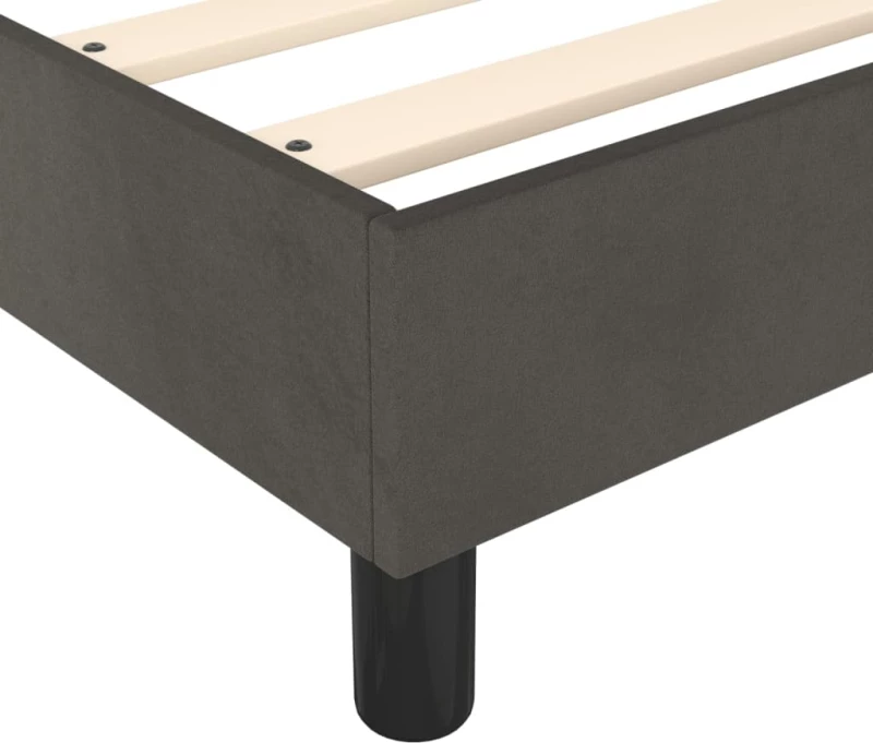 ΚΡΕΒΑΤΙ BOXSPRING ΜΕ ΣΤΡΩΜΑ ΣΚΟΥΡΟ ΓΚΡΙ 100X200 ΕΚ. ΒΕΛΟΥΔΙΝΟ 3144664