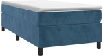 ΚΡΕΒΑΤΙ BOXSPRING ΜΕ ΣΤΡΩΜΑ ΣΚΟΥΡΟ ΜΠΛΕ 80 X 200 ΕΚ. ΒΕΛΟΥΔΙΝΟ 3144649