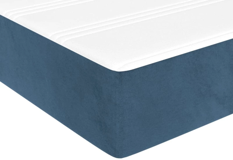 ΚΡΕΒΑΤΙ BOXSPRING ΜΕ ΣΤΡΩΜΑ ΣΚΟΥΡΟ ΜΠΛΕ 80 X 200 ΕΚ. ΒΕΛΟΥΔΙΝΟ 3144649