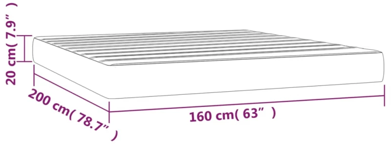 ΣΤΡΩΜΑ ΜΕ POCKET SPRINGS ΓΚΡΙ 160X200X20 ΕΚ. ΣΥΝΘΕΤΙΚΟ ΔΕΡΜΑ 347826