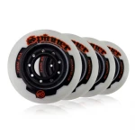 POWERSLIDE Spinner Wheels (4 pcs.) - White/Orange