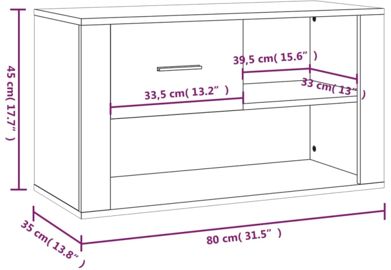 ΠΑΠΟΥΤΣΟΘΗΚΗ ΚΑΠΝΙΣΤΗ ΔΡΥΣ 80X35X45 ΕΚ. ΑΠΟ ΕΠΕΞΕΡΓΑΣΜΕΝΟ ΞΥΛΟ 816757