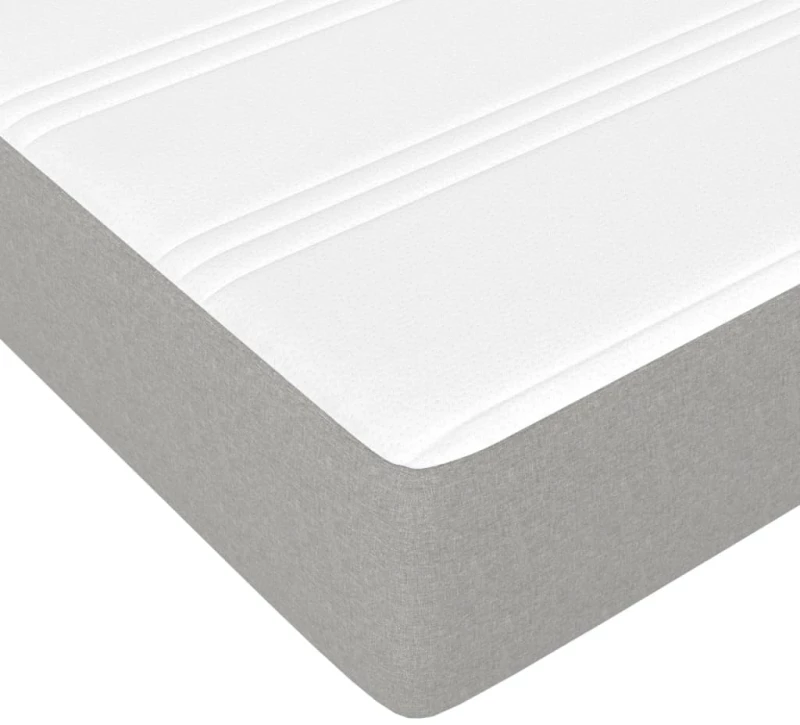 ΚΡΕΒΑΤΙ BOXSPRING ΜΕ ΣΤΡΩΜΑ ΑΝΟΙΧΤΟ ΓΚΡΙ 140X190 ΕΚ. ΥΦΑΣΜΑΤΙΝΟ 3144514