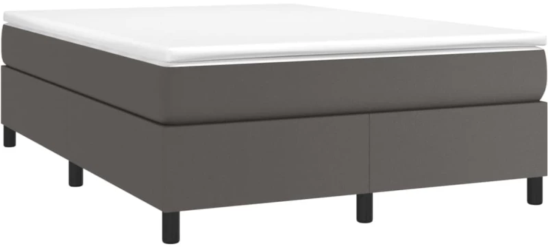 ΠΛΑΙΣΙΟ ΚΡΕΒΑΤΙΟΥ BOXSPRING ΓΚΡΙ 140X190 ΕΚ. ΣΥΝΘΕΤΙΚΟ ΔΕΡΜΑ 3121045