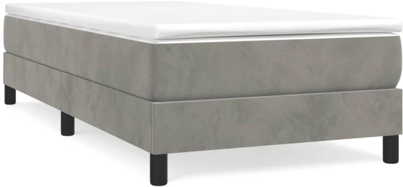 ΠΛΑΙΣΙΟ ΚΡΕΒΑΤΙΟΥ BOXSPRING ΑΝΟΙΧΤΟ ΓΚΡΙ 90X190 ΕΚ. ΒΕΛΟΥΔΙΝΟ 3120742