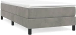 ΠΛΑΙΣΙΟ ΚΡΕΒΑΤΙΟΥ BOXSPRING ΑΝΟΙΧΤΟ ΓΚΡΙ 90X190 ΕΚ. ΒΕΛΟΥΔΙΝΟ 3120742