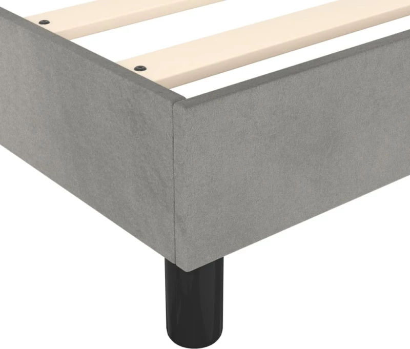 ΠΛΑΙΣΙΟ ΚΡΕΒΑΤΙΟΥ BOXSPRING ΑΝΟΙΧΤΟ ΓΚΡΙ 90X190 ΕΚ. ΒΕΛΟΥΔΙΝΟ 3120742