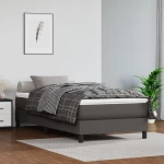 ΠΛΑΙΣΙΟ ΚΡΕΒΑΤΙΟΥ BOXSPRING ΓΚΡΙ 90X190 ΕΚ. ΣΥΝΘΕΤΙΚΟ ΔΕΡΜΑ 3120674