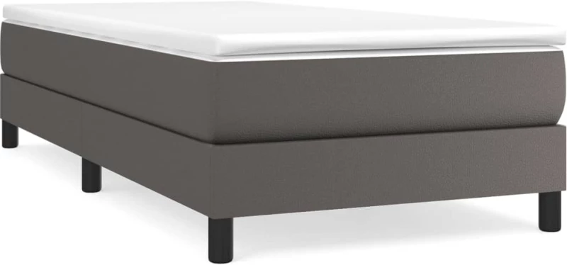 ΠΛΑΙΣΙΟ ΚΡΕΒΑΤΙΟΥ BOXSPRING ΓΚΡΙ 90X190 ΕΚ. ΣΥΝΘΕΤΙΚΟ ΔΕΡΜΑ 3120674