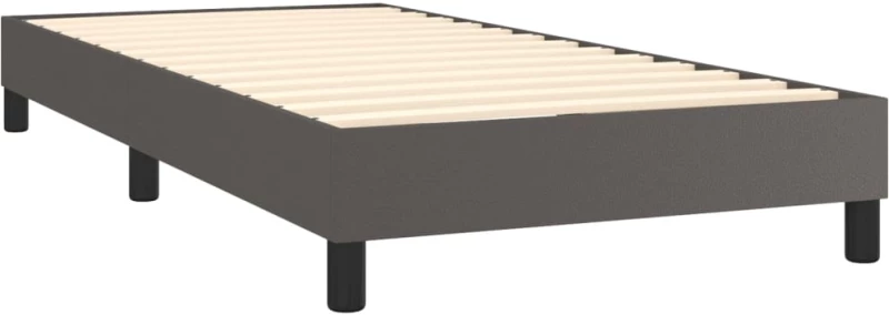 ΠΛΑΙΣΙΟ ΚΡΕΒΑΤΙΟΥ BOXSPRING ΓΚΡΙ 90X190 ΕΚ. ΣΥΝΘΕΤΙΚΟ ΔΕΡΜΑ 3120674