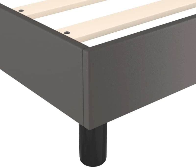 ΠΛΑΙΣΙΟ ΚΡΕΒΑΤΙΟΥ BOXSPRING ΓΚΡΙ 90X190 ΕΚ. ΣΥΝΘΕΤΙΚΟ ΔΕΡΜΑ 3120674