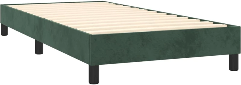 ΚΡΕΒΑΤΙ BOXSPRING ΜΕ ΣΤΡΩΜΑ ΣΚΟΥΡΟ ΠΡΑΣΙΝΟ 100X200ΕΚ. ΒΕΛΟΥΔΙΝΟ 3144318