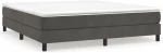 ΚΡΕΒΑΤΙ BOXSPRING ΜΕ ΣΤΡΩΜΑ ΣΚΟΥΡΟ ΓΚΡΙ 180X200 ΕΚ. ΒΕΛΟΥΔΙΝΟ 3144346