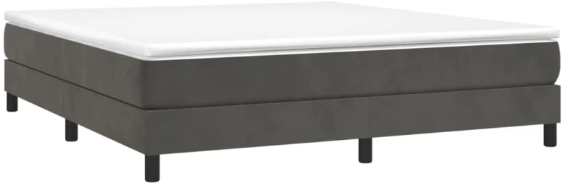 ΚΡΕΒΑΤΙ BOXSPRING ΜΕ ΣΤΡΩΜΑ ΣΚΟΥΡΟ ΓΚΡΙ 180X200 ΕΚ. ΒΕΛΟΥΔΙΝΟ 3144346