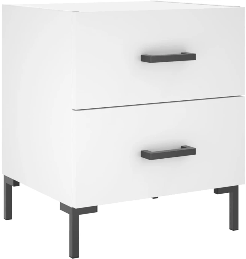ΚΟΜΟΔΙΝΑ 2 ΤΕΜ. ΛΕΥΚΑ 40 X 35 X 47,5 ΕΚ. ΑΠΟ ΕΠΕΞΕΡΓΑΣΜΕΝΟ ΞΥΛΟ 827309