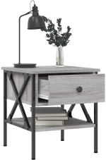 ΚΟΜΟΔΙΝΑ 2 ΤΕΜ. ΓΚΡΙ SONOMA 40X42X45 ΕΚ. ΑΠΟ ΕΠΕΞΕΡΓΑΣΜΕΝΟ ΞΥΛΟ 825960