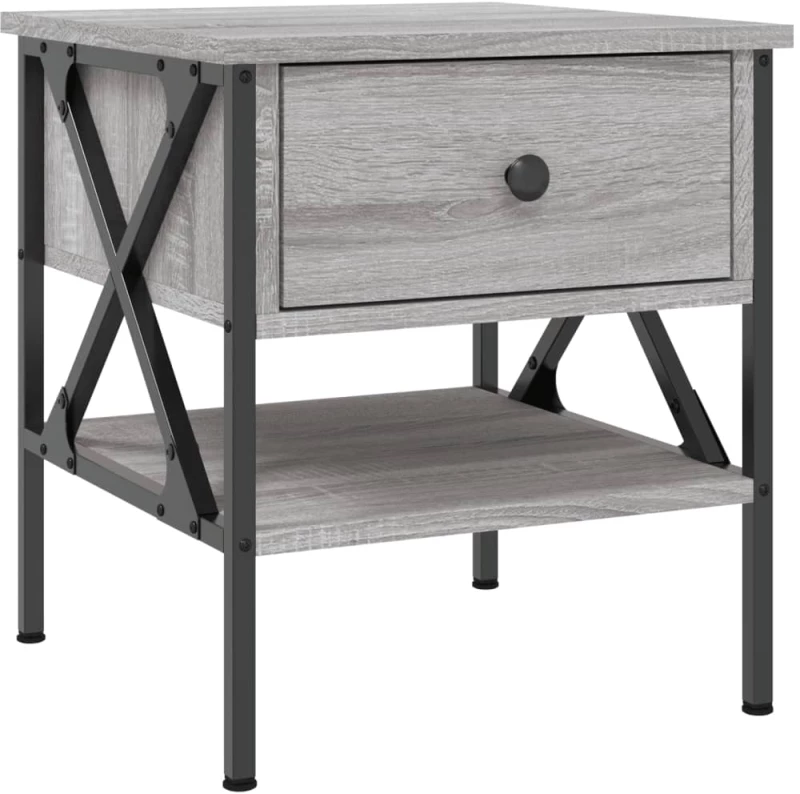 ΚΟΜΟΔΙΝΑ 2 ΤΕΜ. ΓΚΡΙ SONOMA 40X42X45 ΕΚ. ΑΠΟ ΕΠΕΞΕΡΓΑΣΜΕΝΟ ΞΥΛΟ 825960