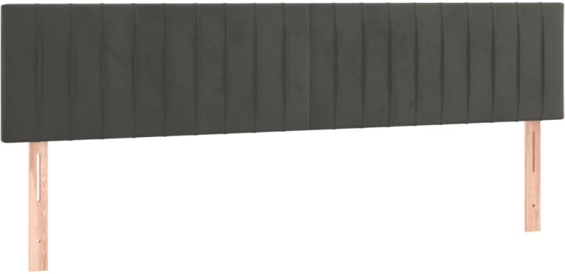 ΚΡΕΒΑΤΙ BOXSPRING ΜΕ ΣΤΡΩΜΑ & LED ΣΚ. ΓΚΡΙ 160X200ΕΚ. ΒΕΛΟΥΔΙΝΟ 3134532