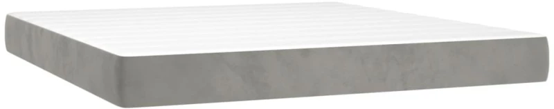ΚΡΕΒΑΤΙ BOXSPRING ΜΕ ΣΤΡΩΜΑ ΑΝΟΙΧΤΟ ΓΚΡΙ 160X200 ΕΚ. ΒΕΛΟΥΔΙΝΟ 3141431