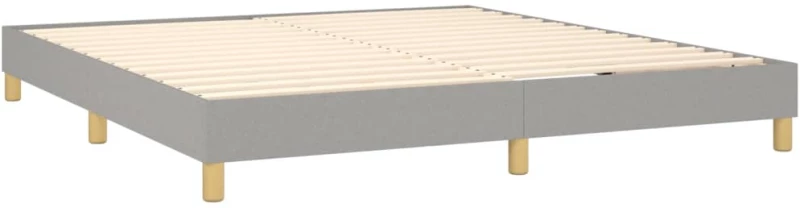 ΚΡΕΒΑΤΙ BOXSPRING ΜΕ ΣΤΡΩΜΑ ΑΝΟΙΧΤΟ ΓΚΡΙ 180X200 ΕΚ. ΥΦΑΣΜΑΤΙΝΟ 3126981