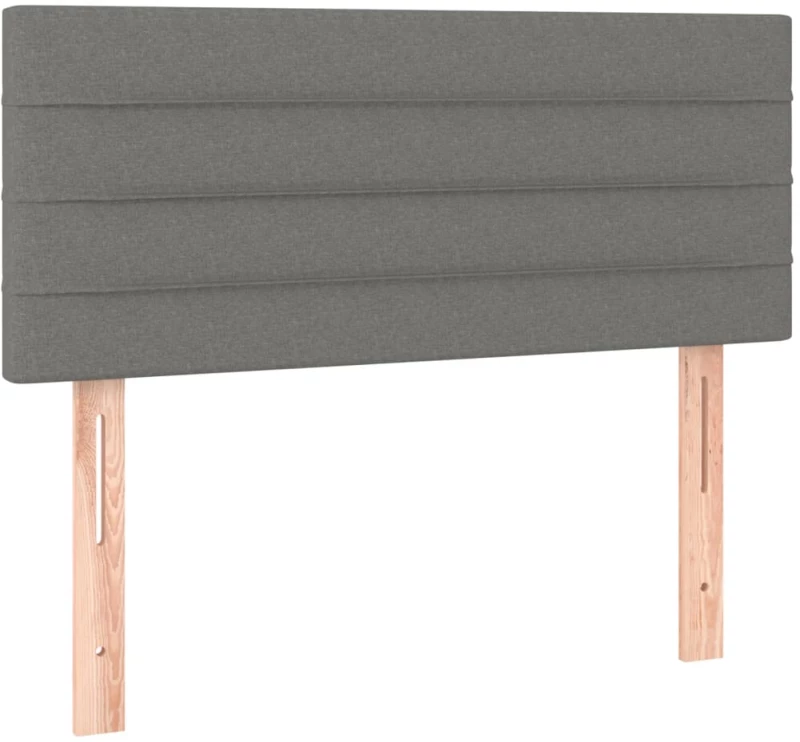 ΚΡΕΒΑΤΙ BOXSPRING ΜΕ ΣΤΡΩΜΑ & LED ΣΚ.ΓΚΡΙ 100X200 ΕΚ ΥΦΑΣΜΑΤΙΝΟ 3133774