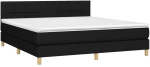 ΚΡΕΒΑΤΙ BOXSPRING ΜΕ ΣΤΡΩΜΑ & LED ΜΑΥΡΟ 180X200 ΕΚ. ΥΦΑΣΜΑΤΙΝΟ 3133735