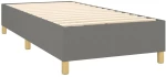 ΚΡΕΒΑΤΙ BOXSPRING ΜΕ ΣΤΡΩΜΑ & LED ΣΚ.ΓΚΡΙ 90X200 ΕΚ. ΥΦΑΣΜΑΤΙΝΟ 3135406