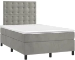 ΚΡΕΒΑΤΙ BOXSPRING ΜΕ ΣΤΡΩΜΑ ΑΝΟΙΧΤΟ ΓΚΡΙ 120X200 ΕΚ. ΒΕΛΟΥΔΙΝΟ 3143253