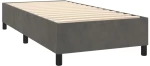 ΚΡΕΒΑΤΙ BOXSPRING ΜΕ ΣΤΡΩΜΑ ΣΚΟΥΡΟ ΓΚΡΙ 100X200 ΕΚ. ΒΕΛΟΥΔΙΝΟ 3132784