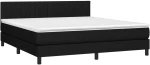 ΚΡΕΒΑΤΙ BOXSPRING ΜΕ ΣΤΡΩΜΑ & LED ΜΑΥΡΟ 180X200 ΕΚ. ΥΦΑΣΜΑΤΙΝΟ 3133335
