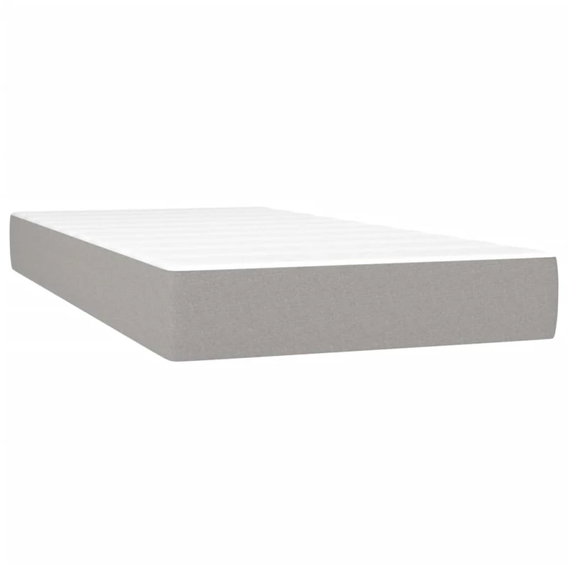 ΚΡΕΒΑΤΙ BOXSPRING ΜΕ ΣΤΡΩΜΑ ΑΝΟΙΧΤΟ ΓΚΡΙ 80X200 ΕΚ. ΥΦΑΣΜΑΤΙΝΟ 3130305