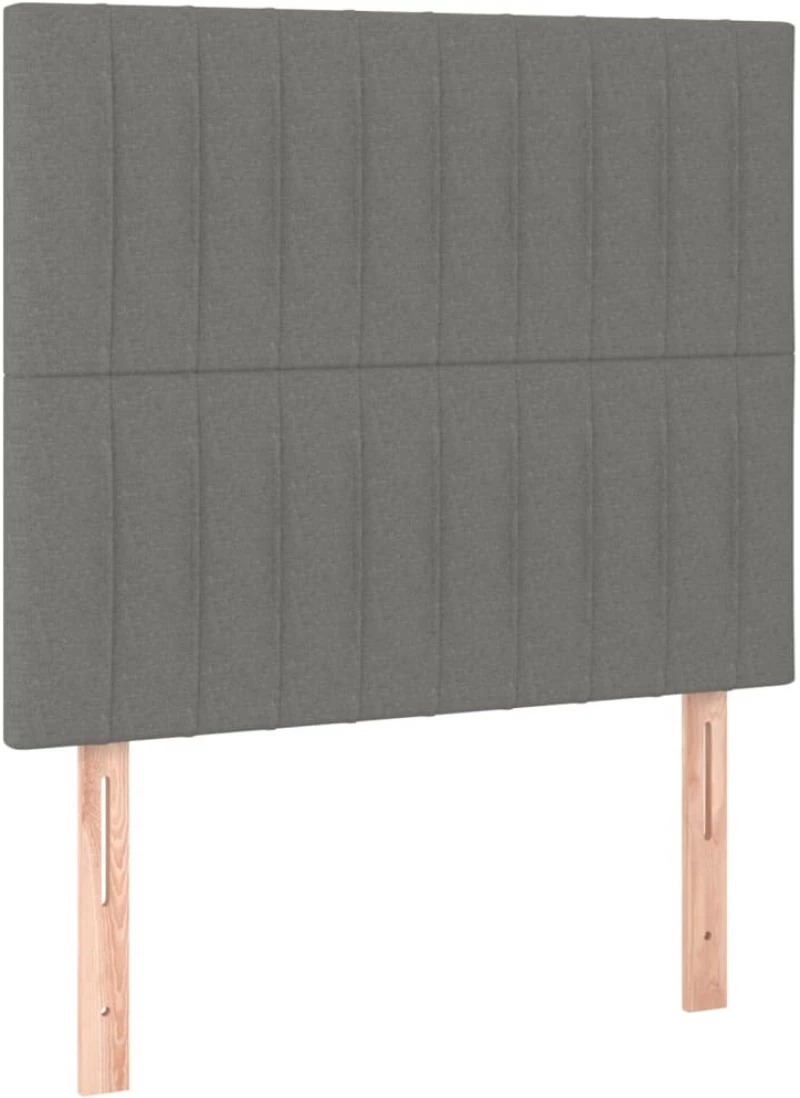 ΚΡΕΒΑΤΙ BOXSPRING ΜΕ ΣΤΡΩΜΑ & LED ΣΚ.ΓΚΡΙ 90X200 ΕΚ. ΥΦΑΣΜΑΤΙΝΟ 3135006