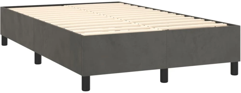 ΚΡΕΒΑΤΙ BOXSPRING ΜΕ ΣΤΡΩΜΑ & LED ΣΚ. ΓΚΡΙ 120X200ΕΚ. ΒΕΛΟΥΔΙΝΟ 3135994