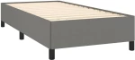 ΚΡΕΒΑΤΙ BOXSPRING ΜΕ ΣΤΡΩΜΑ ΣΚΟΥΡΟ ΓΚΡΙ 100X200 ΕΚ. ΥΦΑΣΜΑΤΙΝΟ 3127782